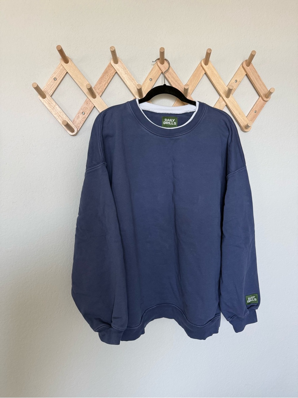 DAILY DRILLS Navy Crewneck Sweatshirt